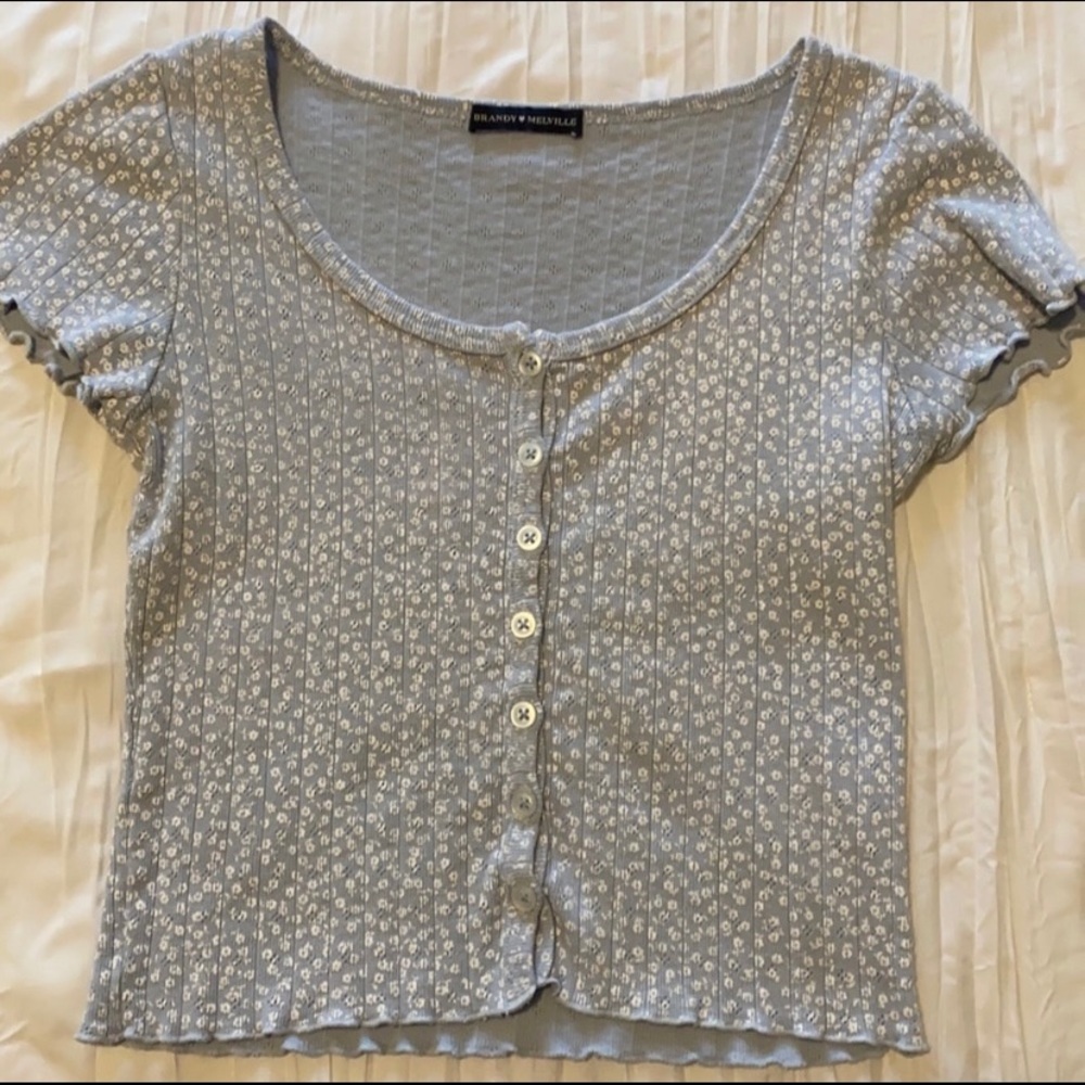 Brandy Melville Zelly Ruffle Top